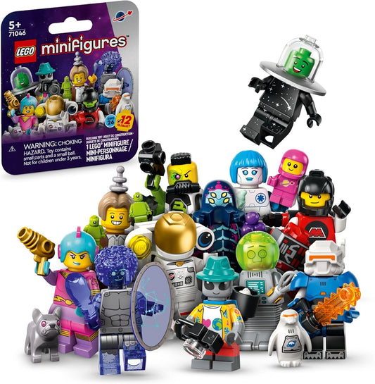 LEGO Minifigures Series 26 Space Collectible Toy Figures 71046 front view showing full character collection