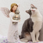 BORLESTA pet remembrance statue with paw prints inscription
