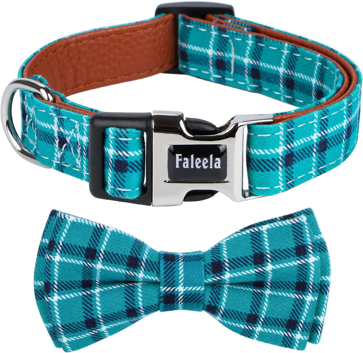 Faleela Soft &Comfy Bowtie Dog Collar,Detachable and Adjustable Bow Tie Collar,for Small Medium Large Pet (S, Beige) - Image 9
