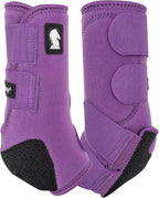 Close up view of the perforated neoprene material on the Classic Equine Legacy2 front boots.