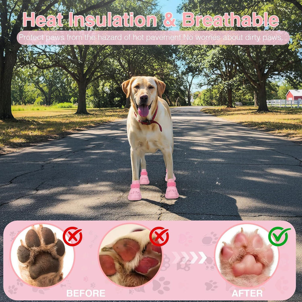 Qxapa dog boots showing velcro strap adjustment mechanism