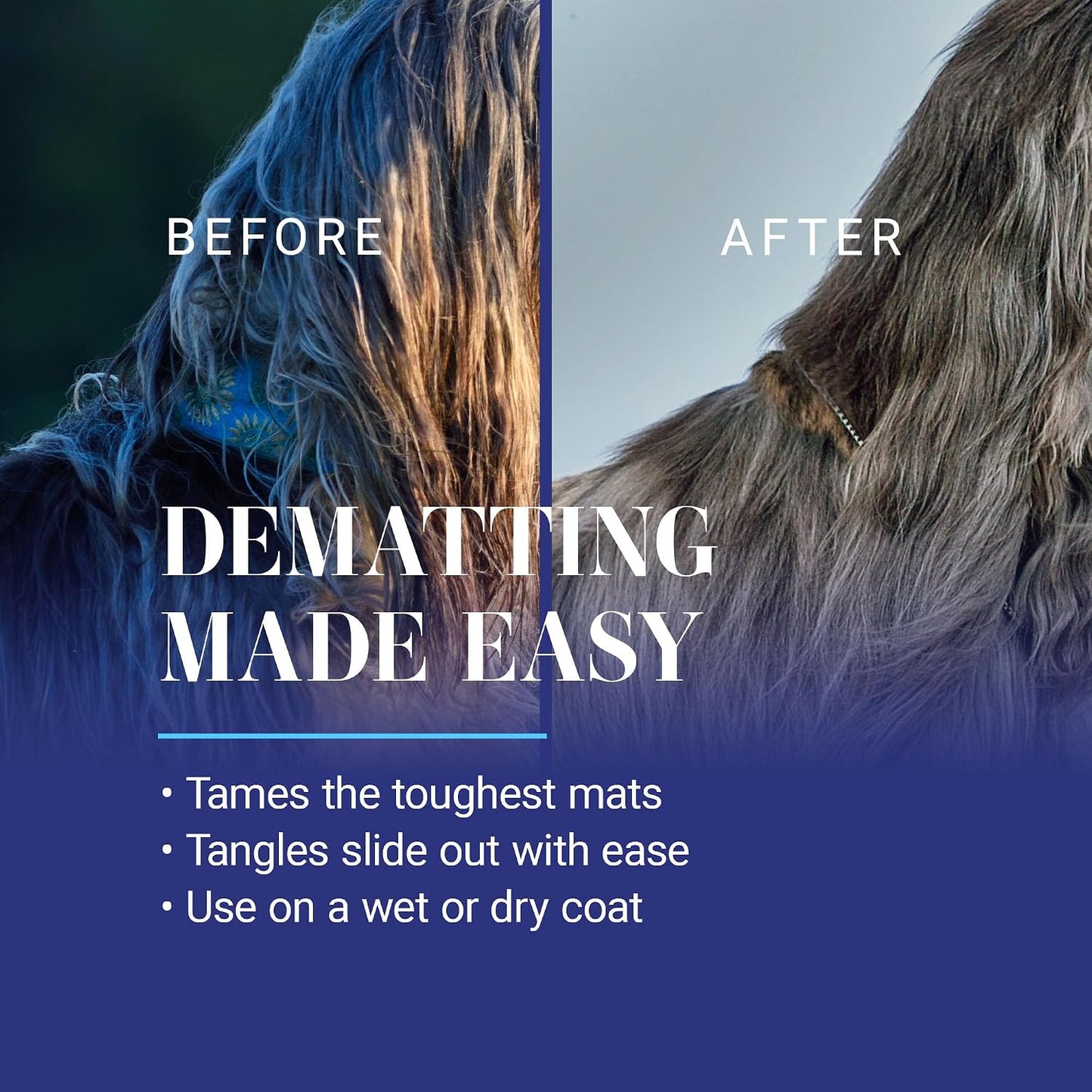 Premium USA imported dog dematting spray for professional pet grooming