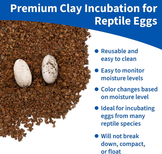 Pangea Hatch Premium Reptile Egg Incubation Substrate showing close up of the porous clay particles.