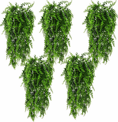 HERCOCCI 2 Pack Reptile Plants, Terrarium Hanging Plants Vines Artificial Leaves Habitat Decorations with Suction Cup for Bearded Dragon Hermit Crab Lizard Snake Geckos Chameleon - Image 10