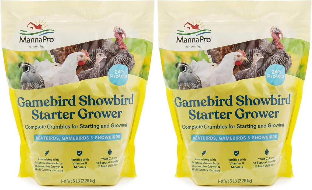 Manna Pro Gamebird & Showbird Crumbles - Premium Poultry Feed for Chickens, Ducks, Gamebirds, Turkeys & Bantams - Fortified with Vitamins & Minerals - Healthy Complete Diet - 5 lb Bag - Image 11