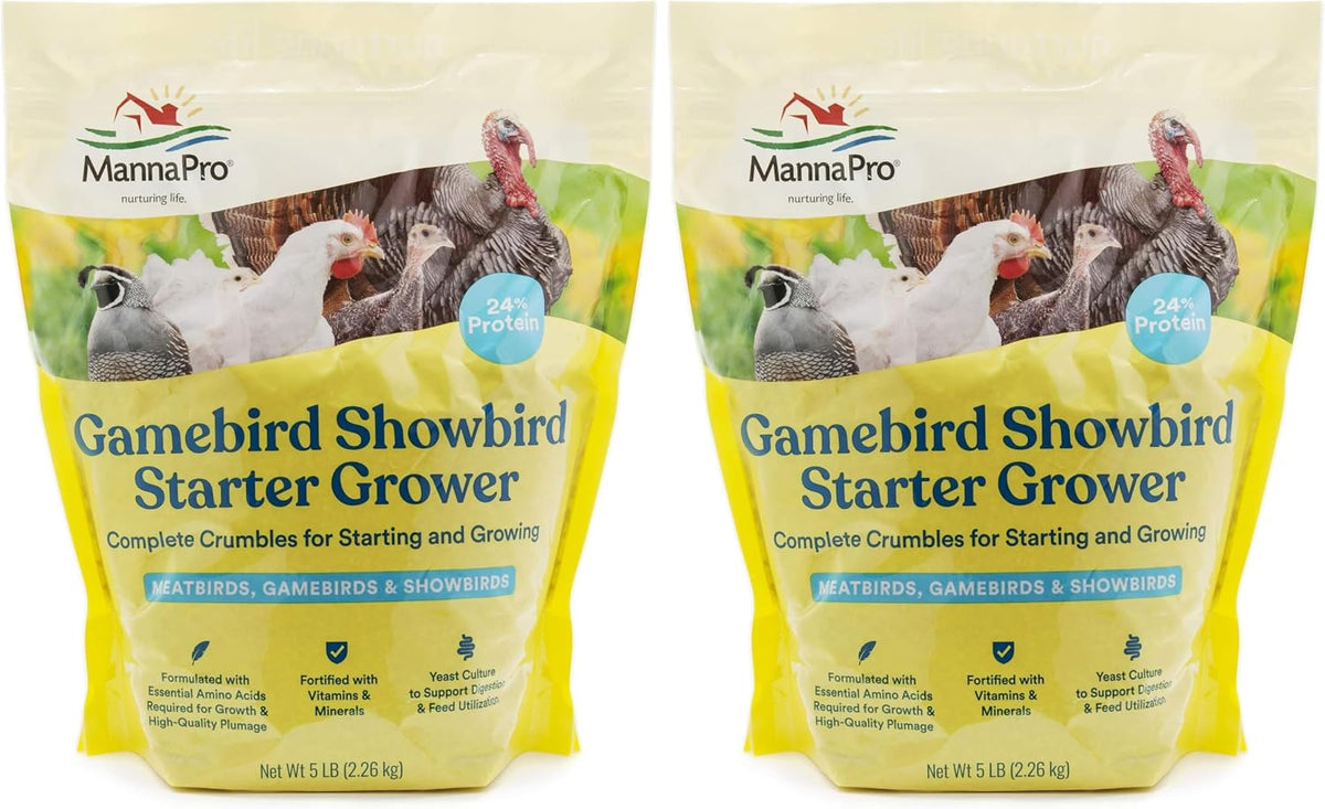 Manna Pro Gamebird & Showbird Crumbles - Premium Poultry Feed for Chickens, Ducks, Gamebirds, Turkeys & Bantams - Fortified with Vitamins & Minerals - Healthy Complete Diet - 5 lb Bag - Image 11