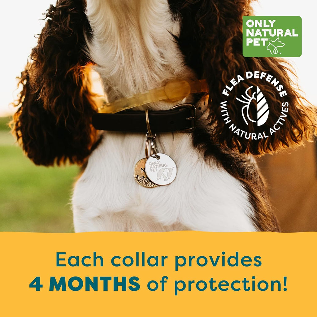 Side view of Only Natural Pet non-toxic flea collar for dogs
