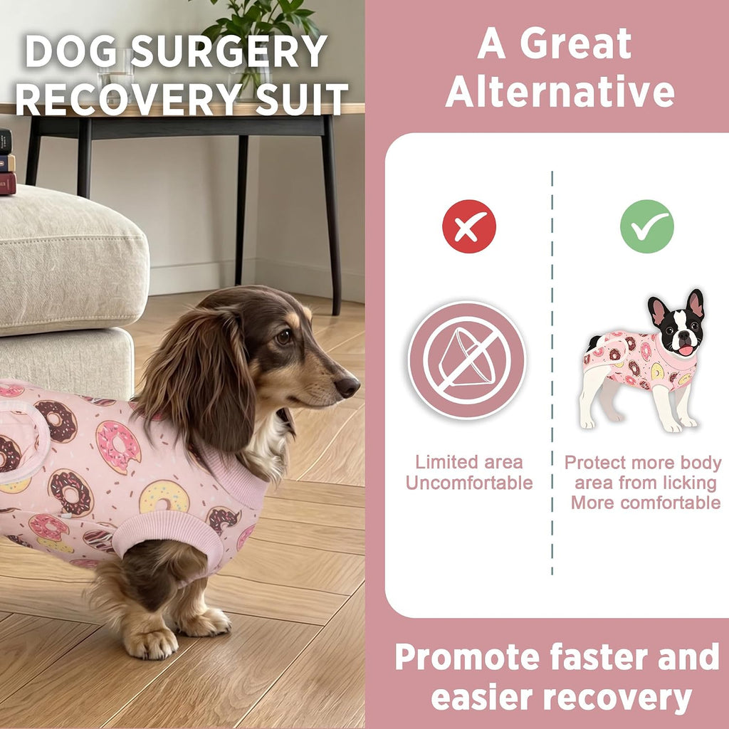 Pelukoa pet onesie with hook and loop fasteners