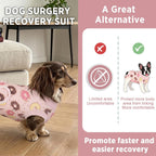 Pelukoa pet onesie with hook and loop fasteners