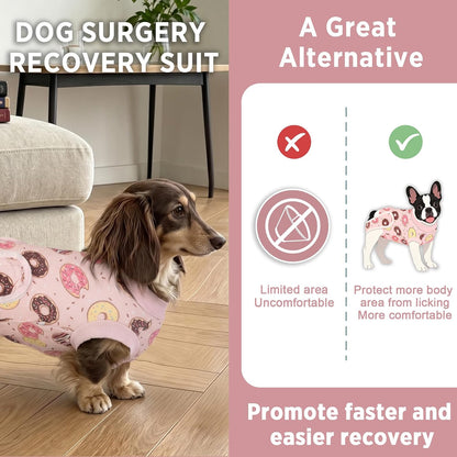 Pelukoa pet onesie with hook and loop fasteners