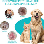 Pet ear care powder for infection relief and odor control