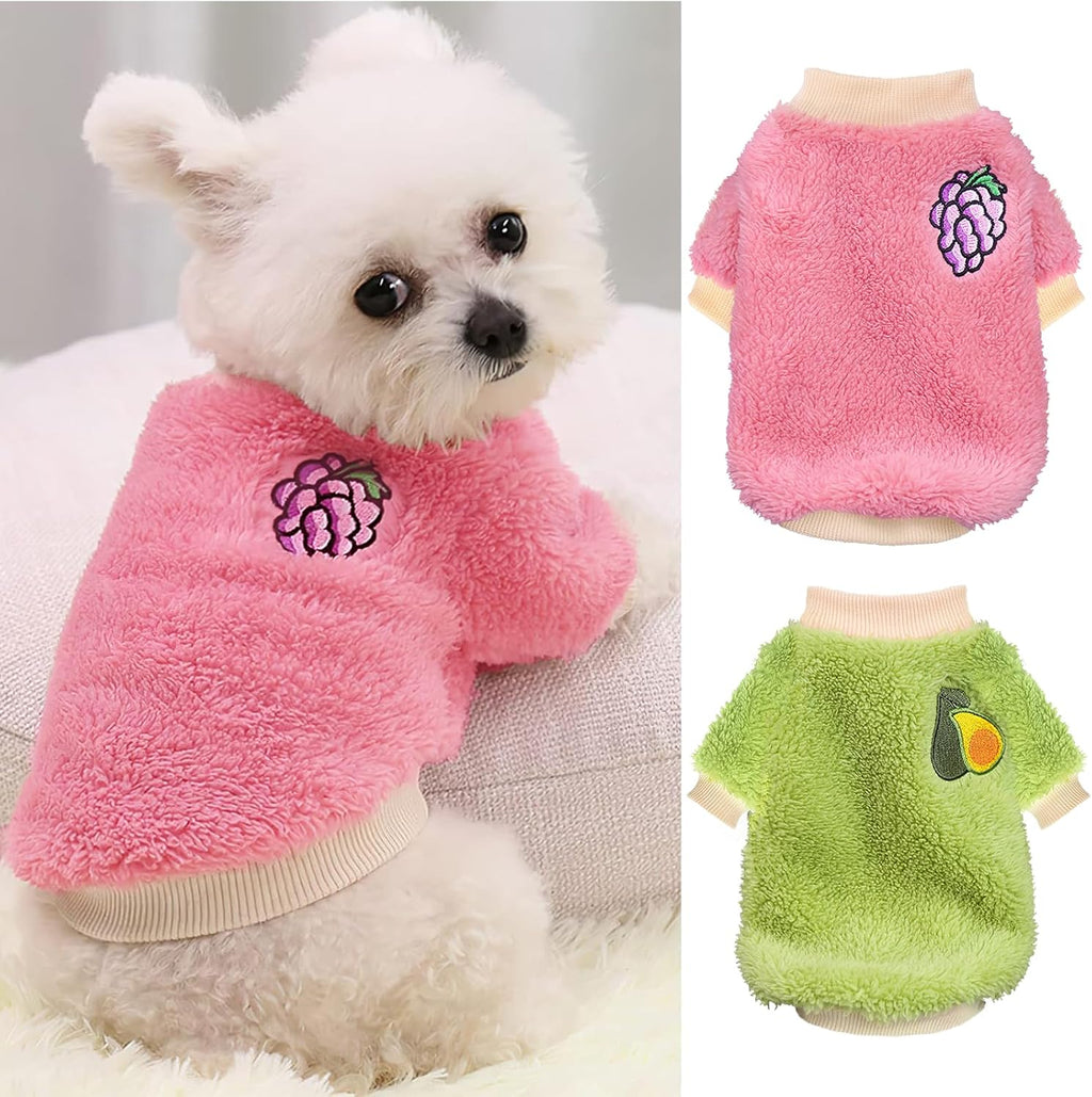 2 Pack XXS Dog Sweater, Tiny Dog Sweaters for Small Dogs Girl (1-3lb), Warm Soft Puppy Clothes for New Puppies, Cute Extra Small Doggie Clothes for Chihuahua Yorkie Cat Pet Apparel,XXS - Image 12