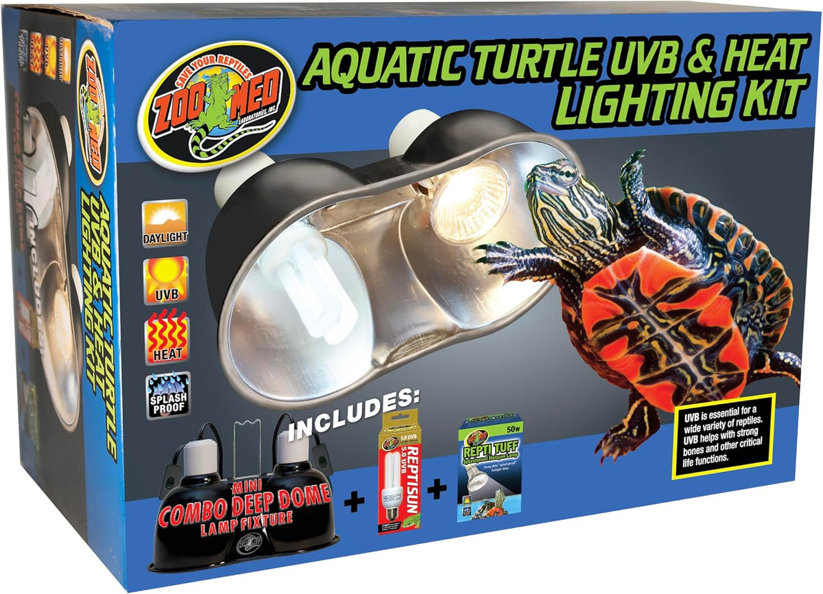 Zoo Med dual fixture mini combo deep dome lamp interior