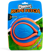 Premium imported Chuckit dog toy featuring eighteen inch rope handle close up