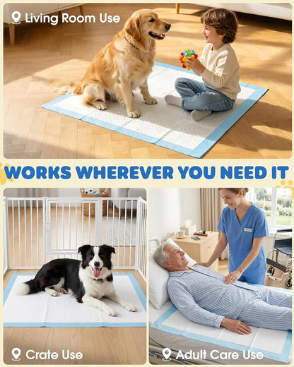 Detailed close up of the quilted diamond pattern material designed for rapid fluid absorption