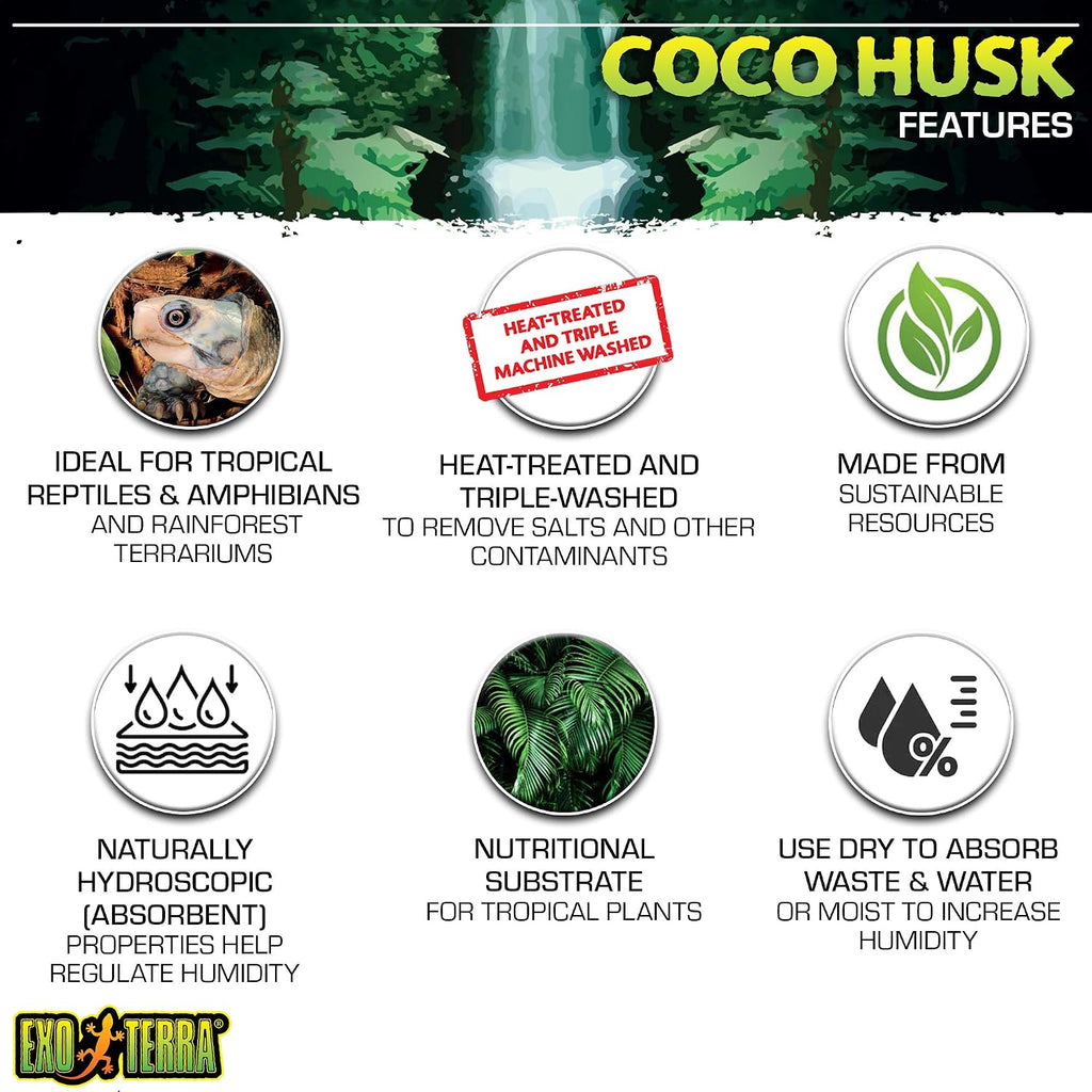 Exo Terra coconut fiber substrate bag side profile