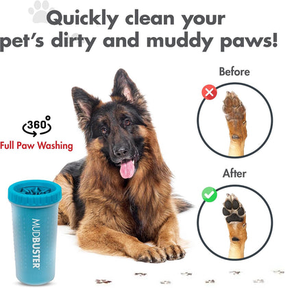 Dexas MudBuster Large size blue container top view