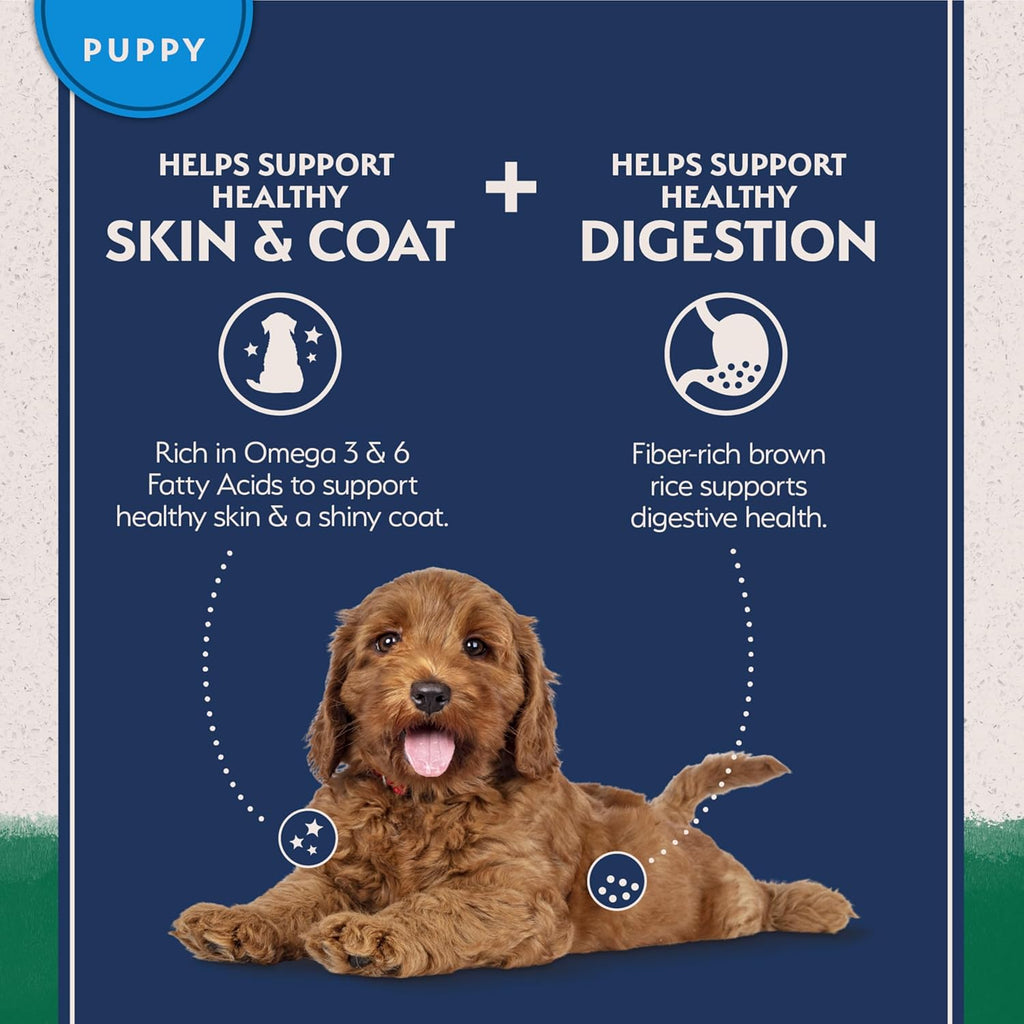 Natural Balance limited ingredient puppy dry food small size kibble closeup