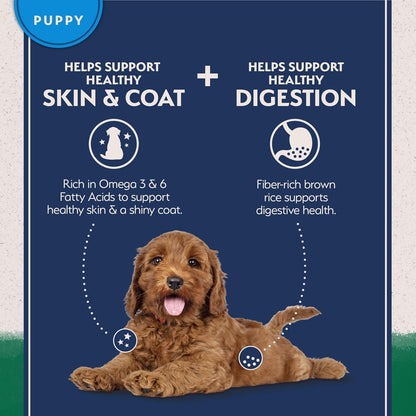 Natural Balance limited ingredient puppy dry food small size kibble closeup