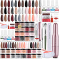 Morovan dip powder nail kit front view showcasing 18 colors