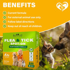 Detail view of the topical applicator droppers included in the organic pet pest control kit.