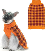 PUPTECK Dog Sweaters for Large Medium Small Dogs - Fall Classic Plaid Style Puppy Holiday Winter Coat Clothes Warm - Image 12
