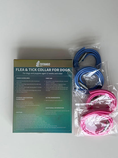 YOTANGO 4 Pack Flea Collar for Dogs, Dog Flea Collar Waterproof, 32 Months Prevention, Dog Fleas and Tick Treatment, Adjustable Fleas and Tick Protection for Dogs Puppy(Blue & Pink) - Image 9