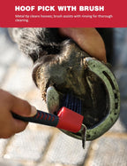 Furrishine shadowberry horse brush set with flexible finishing brush and mane comb.