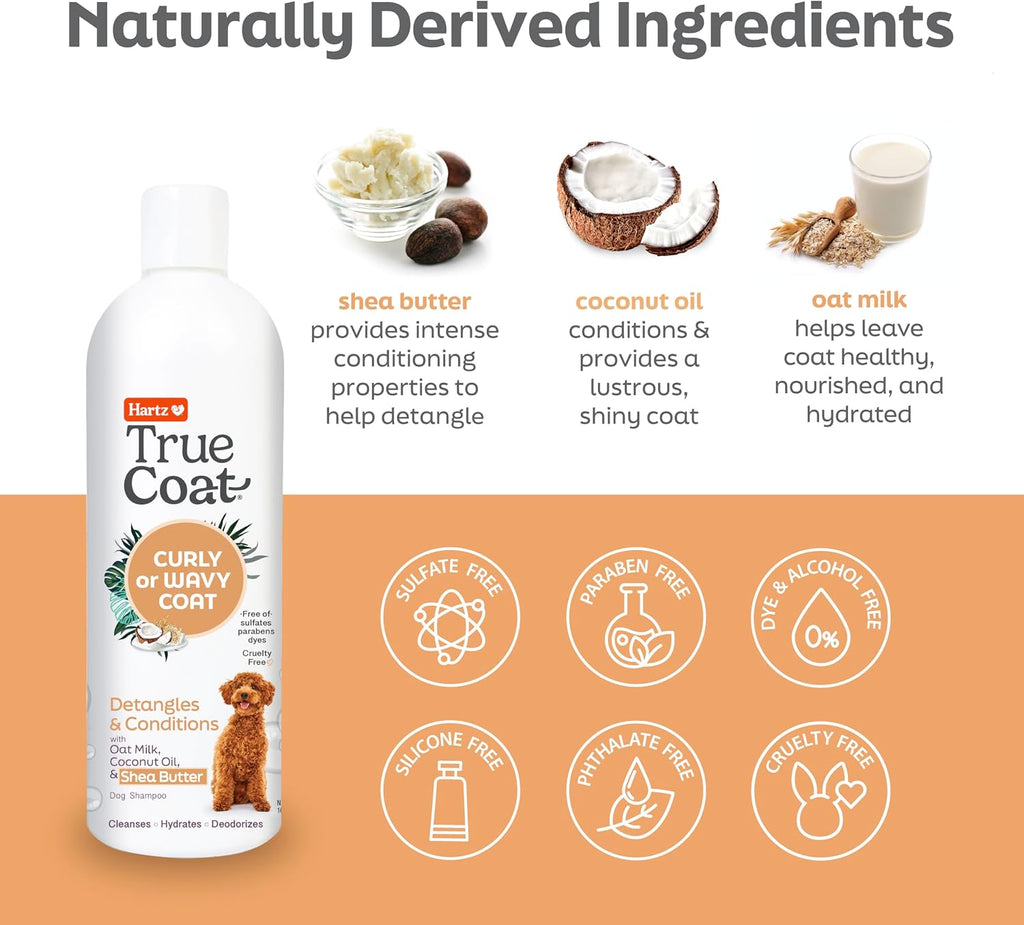 Hartz True Coat dog grooming shampoo for Poodles and Doodles