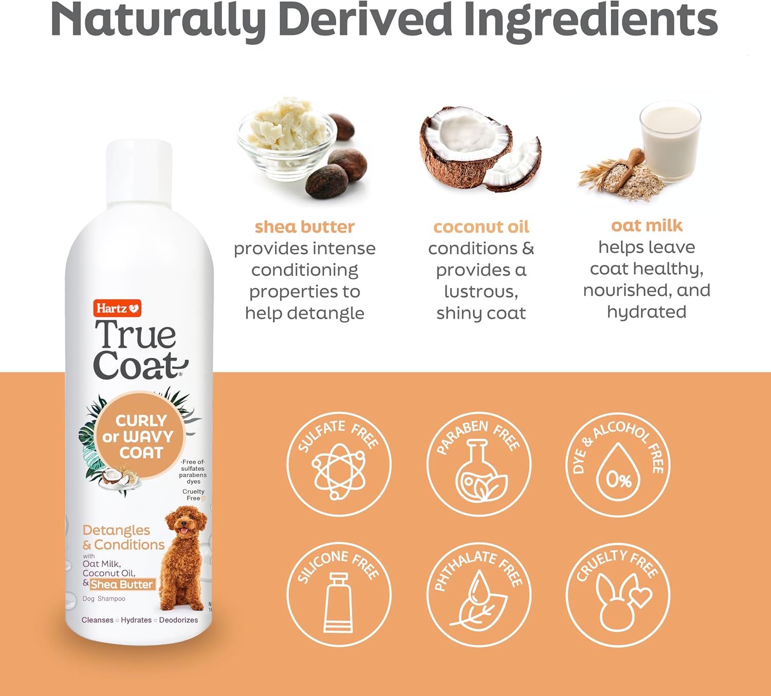Hartz True Coat dog grooming shampoo for Poodles and Doodles