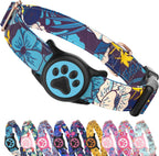 Airtag Dog Collar, Reflective Ultra-Durable Nylon Padded with QR Code Buckle & IP68 Waterproof Air Tag Holder Compatible for Apple AirTag, Comfortable for Small Medium Large Dogs(Pink,L) - Image 12