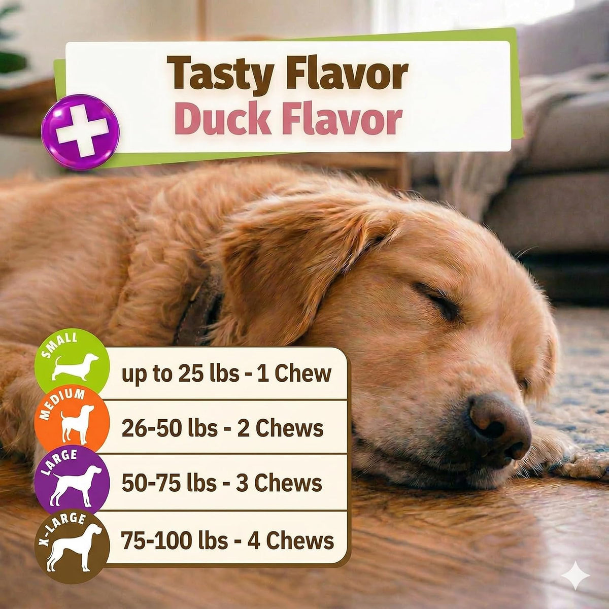 Duck flavored Pet Naturals daily probiotic soft chews texture view