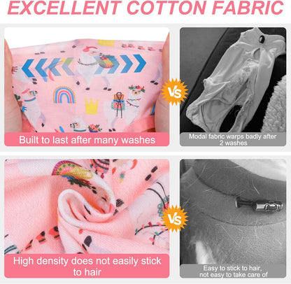 Two pack pink cat recovery vest for small female kittens close up fabric detail