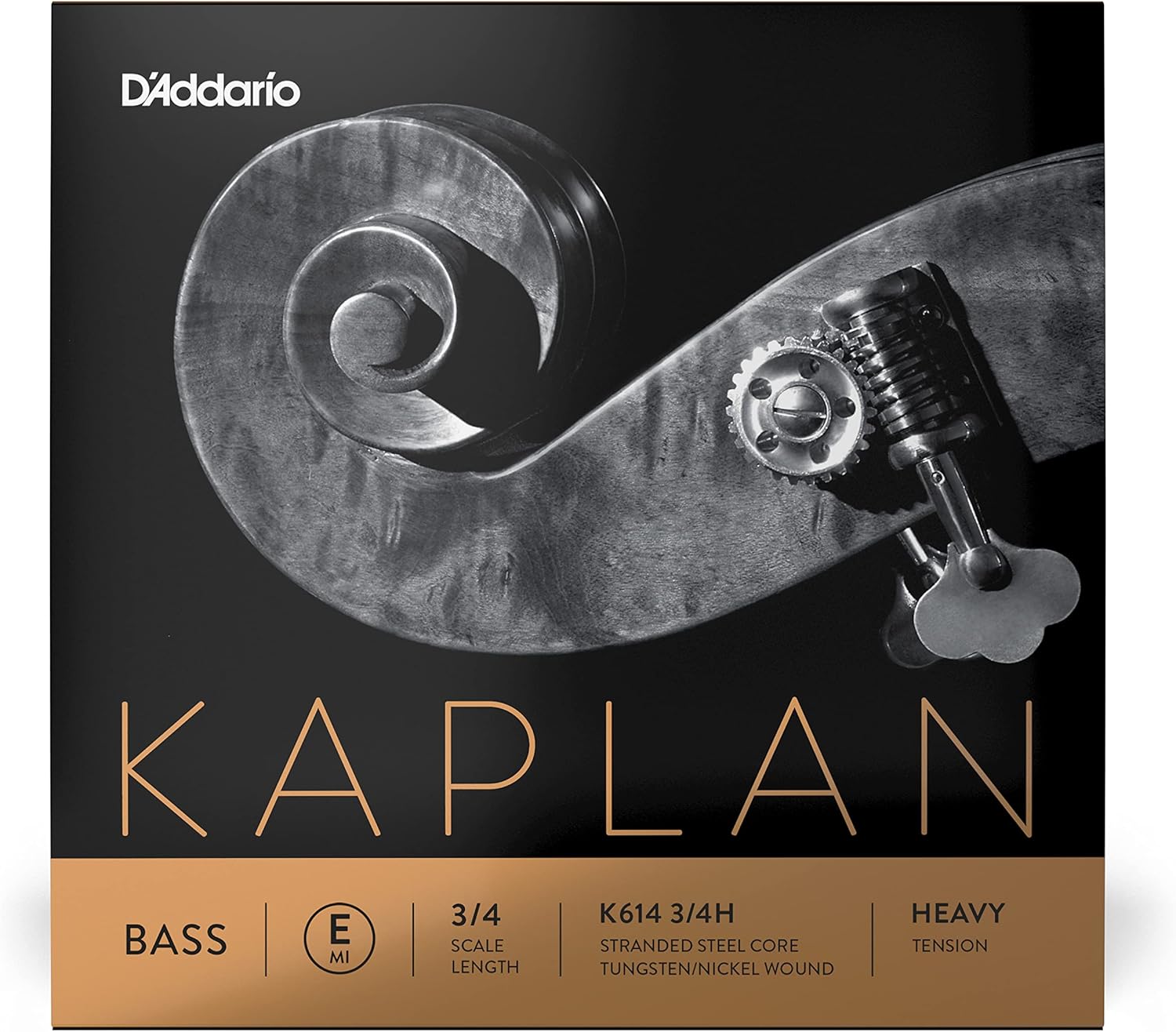 Unboxed D'Addario Kaplan double bass strings demonstrating flexible stranded steel core flexibility for musicians.