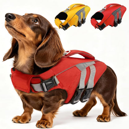 MIGOHI Dog Life Jacket,Reflective Dog Life Vest for Swimming Boating,Ripstop Dog Swimsuit with Rescue Handle,Adjustable Pool Float for Small Medium Large Dogs,Pet Safe Lifesaver with Superior Buoyancy - Image 14