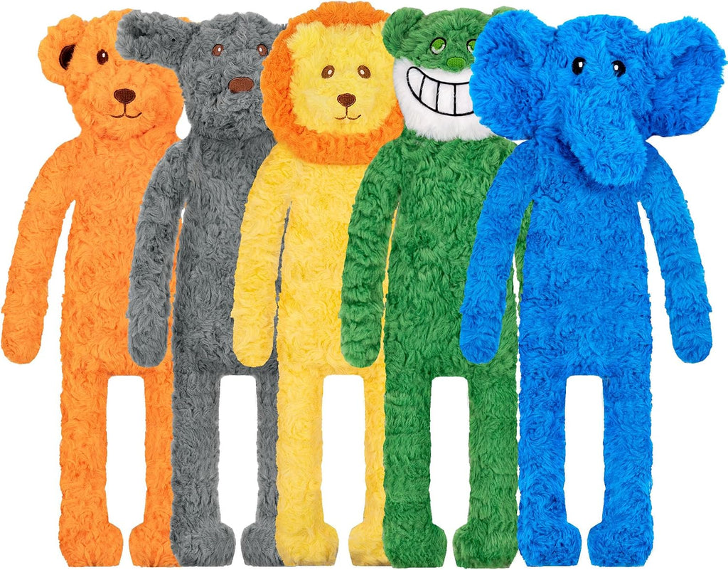 SHARLOVY Dog Squeaky Toy No Stuffing 6 Pack, Dog Toys Crinkle for Small Puppy, Durable Chew Plush Cute Animals Natural for Teething Pet - Image 13