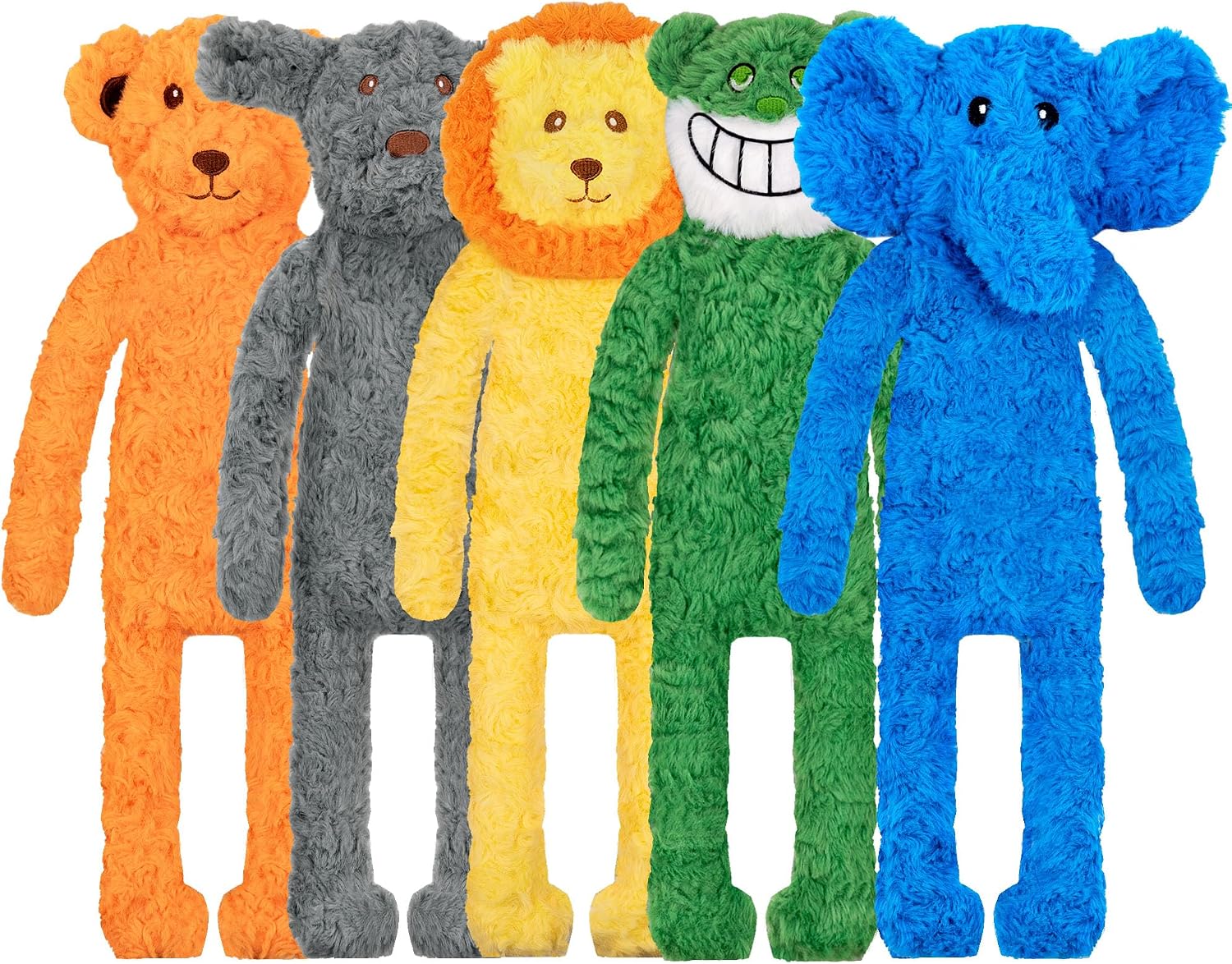 SHARLOVY Dog Squeaky Toy No Stuffing 6 Pack, Dog Toys Crinkle for Small Puppy, Durable Chew Plush Cute Animals Natural for Teething Pet - Image 13