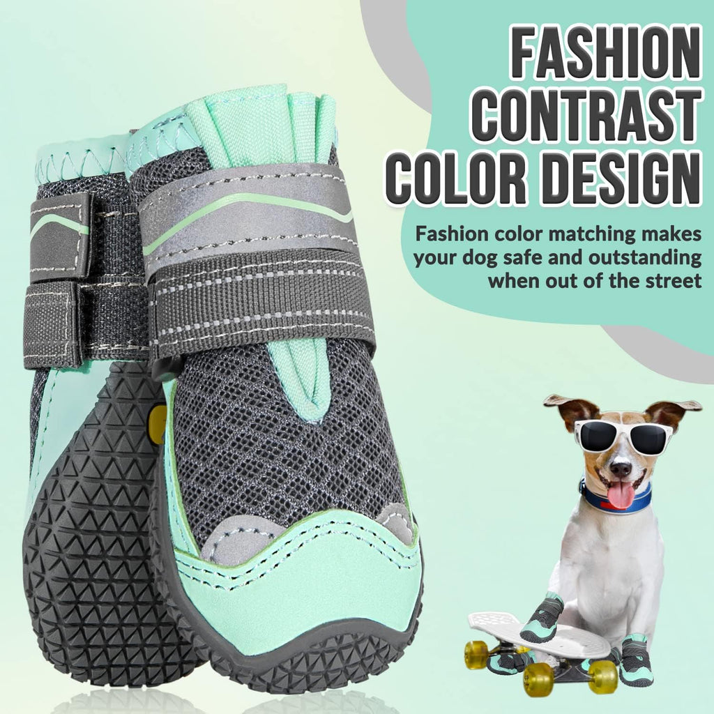SlowTon dog boots mesh fabric detail