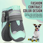 SlowTon dog boots mesh fabric detail
