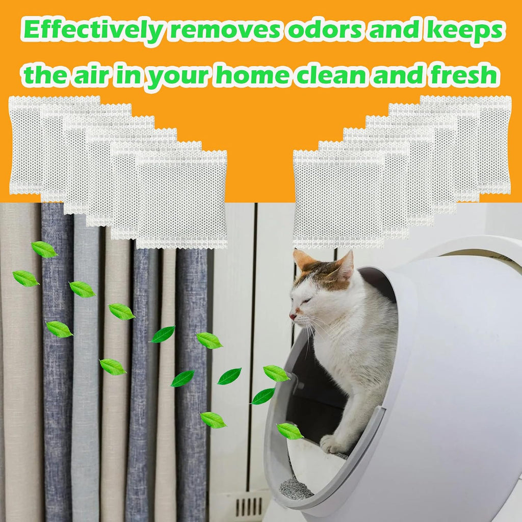 Box packaging of PurifyLogix replacement charcoal filters for multi cat household odor defense.