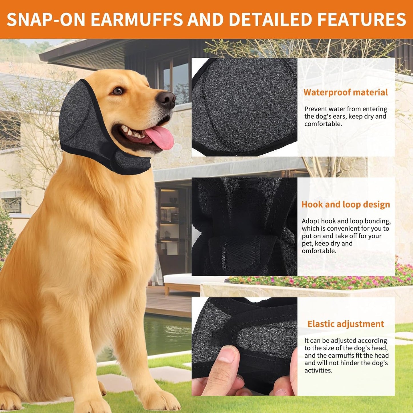 Pet accessory for bath time and fireworks