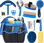 Horse Grooming Kit 13 Piece, Horse Brushes for Grooming Supplies Set with Organizer Bag, Horse Brush & Curry Comb for Effective Cleaning, Gift for Horses Riders Beginners - Image 9