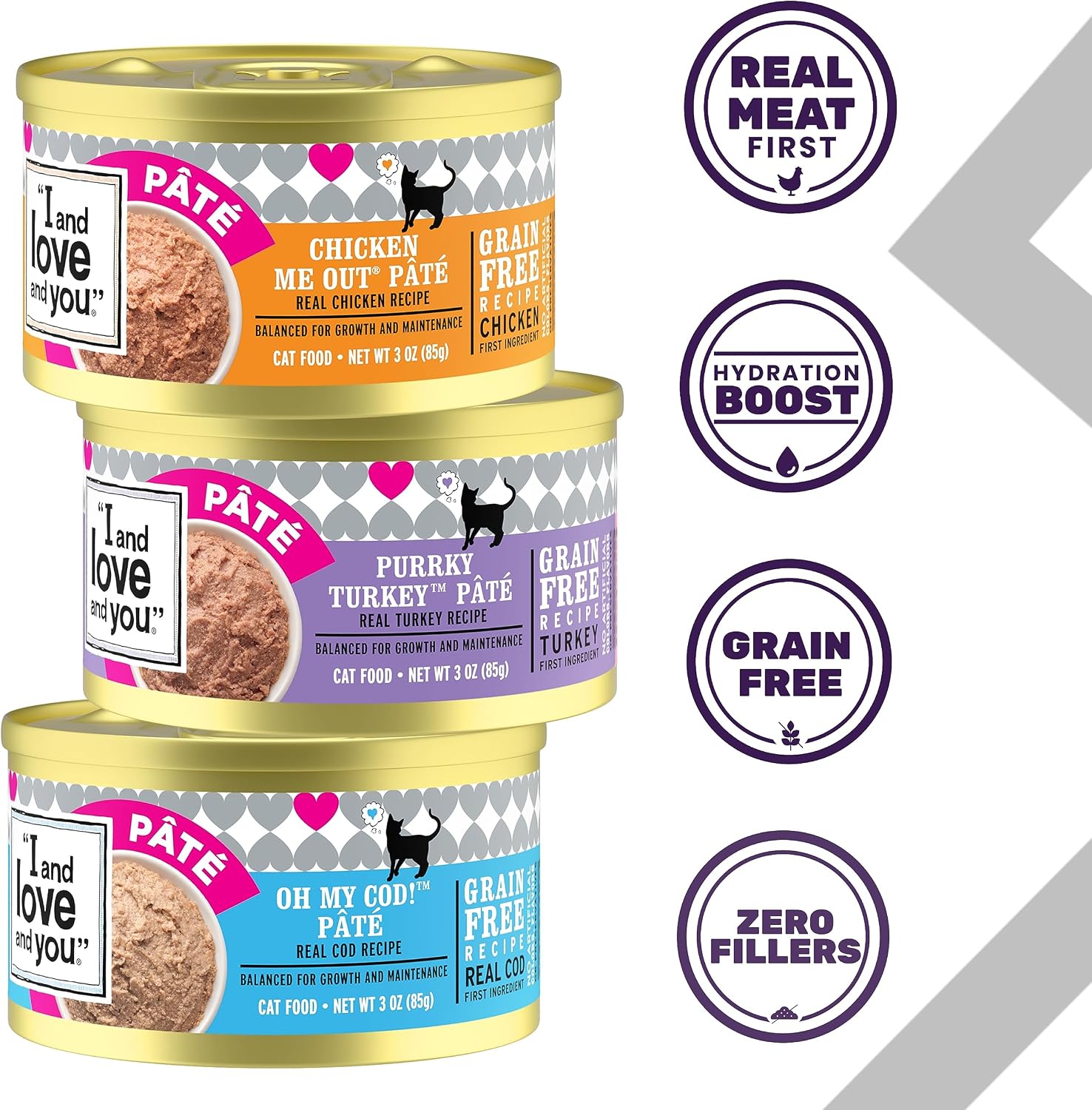 I And Love And You Grain Free Wet Cat Food Variety Pack Texture