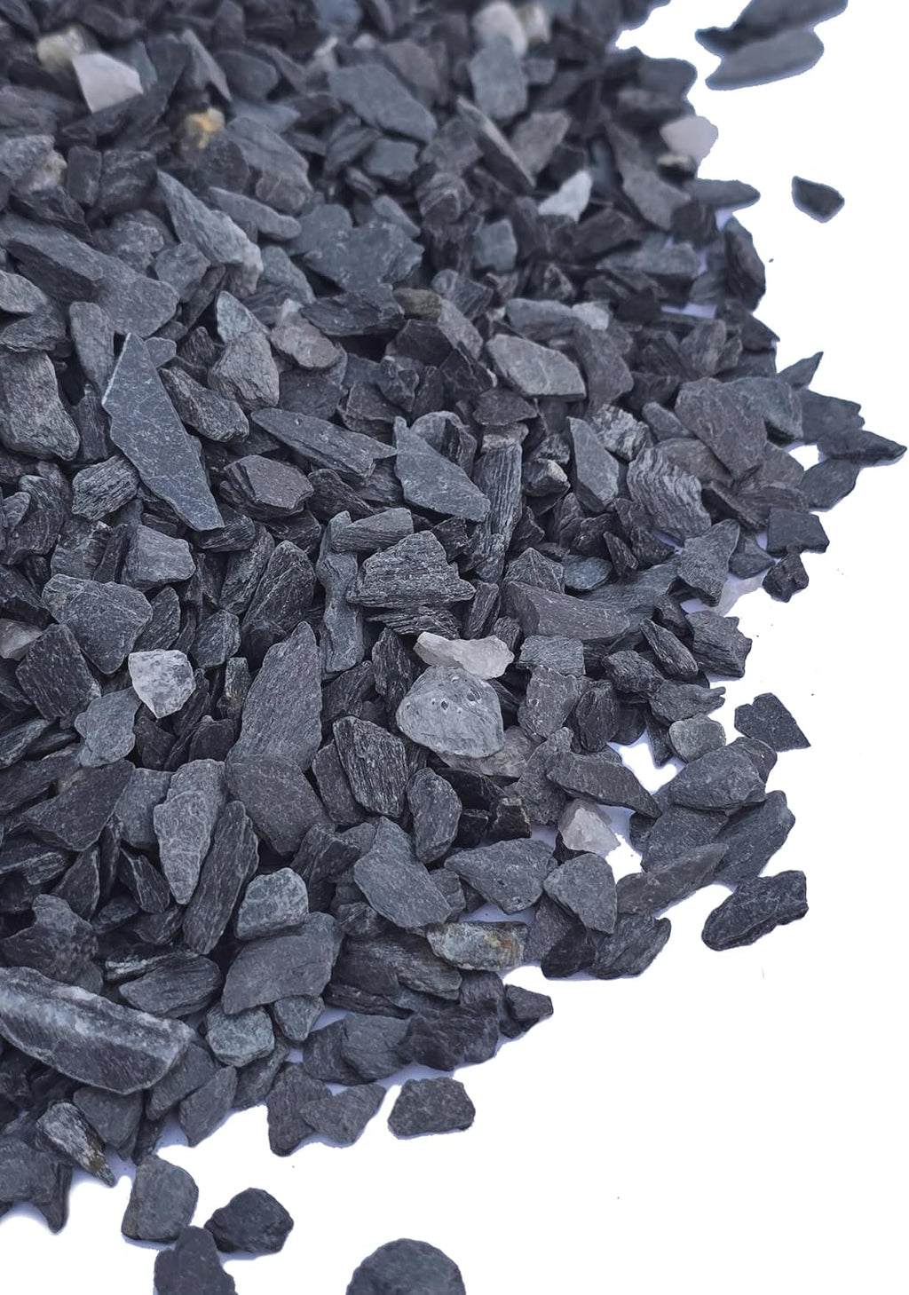 Small World Slate and Stone natural black slate gravel 1lb bag