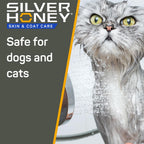 Silver Honey Nourish and Soothe Leave In Conditioner bottle for cats and dogs.