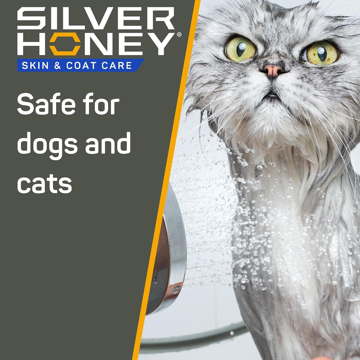 Silver Honey Nourish and Soothe Leave In Conditioner bottle for cats and dogs.