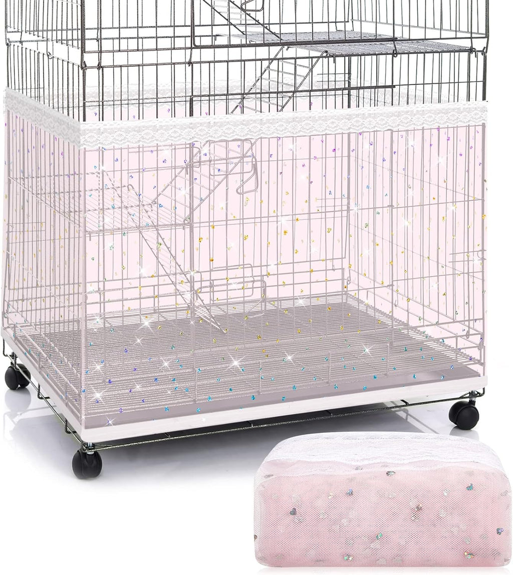 Package contents of Shappy adjustable bird cage net cover