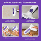Black+Decker pet hair roller button release for emptying bin