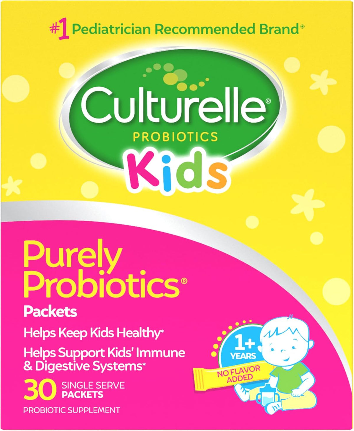 Culturelle Kids Packets Daily Probiotic Supplement | Helps Support a Healthy Immune & Digestive System* | #1 Pediatrician Recommended Brand | 50 Single Packets | Package May Vary - Image 9