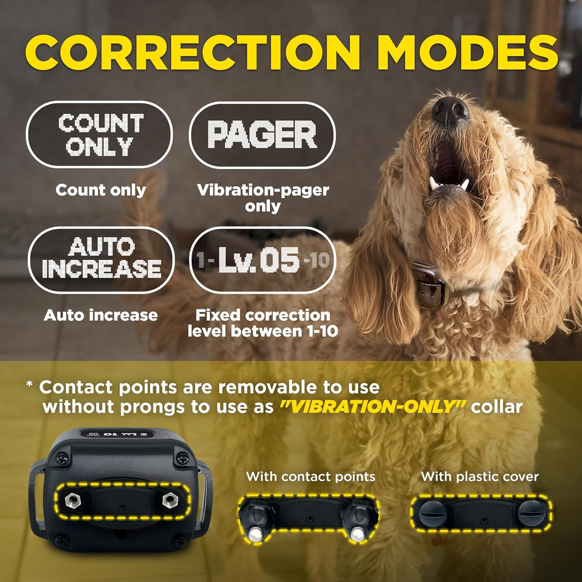 Close up of Dogtra Smart Nobark sensor technology